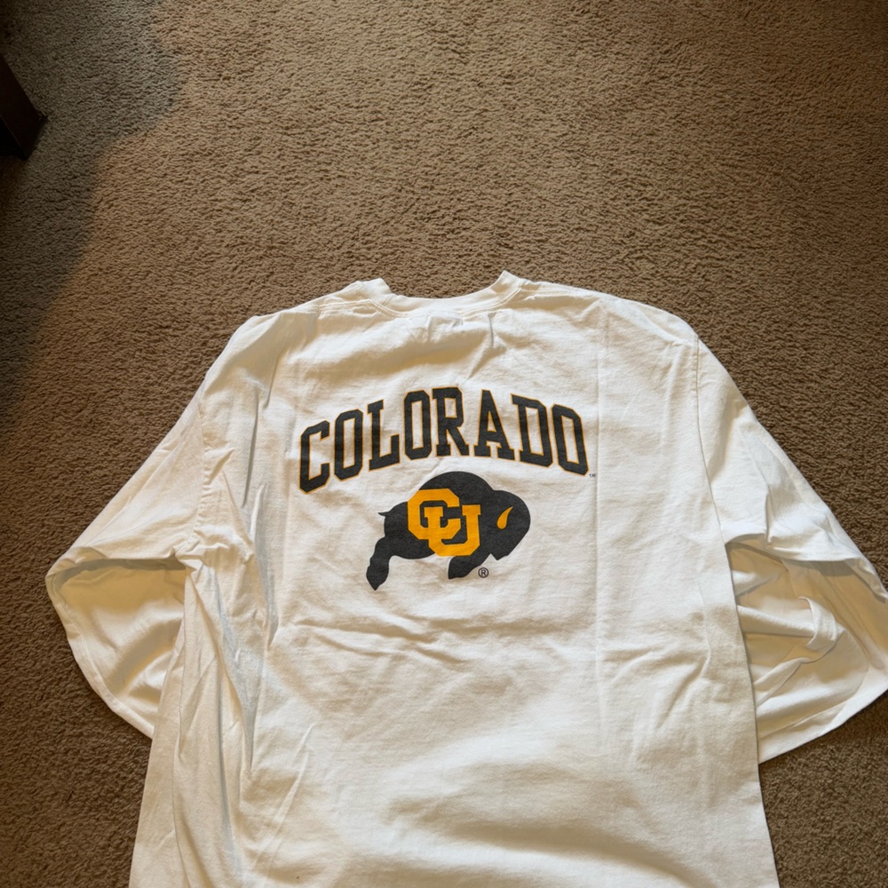 Brand New University of Colorado Boulder Long sleeve White Tee